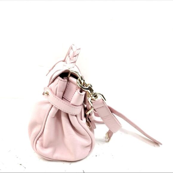 Auth Mulberry Pale Pink Mini Alexis 2way Crossbody Top Handle Satchel Preloved - Picture 6 of 9